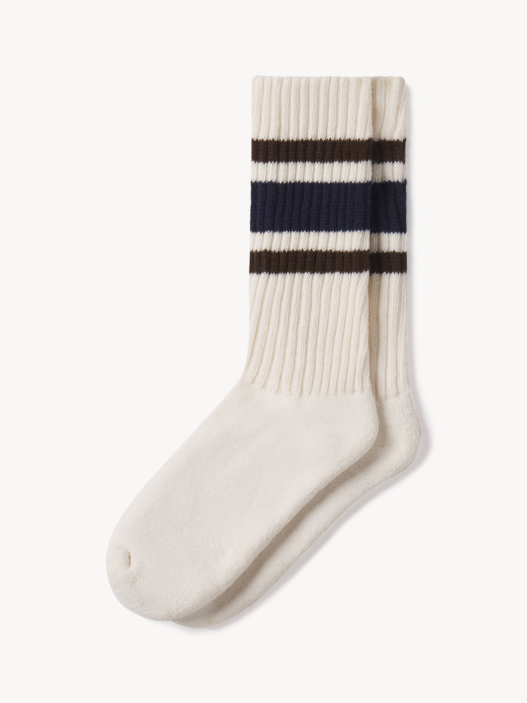 dark brown / royal navy
